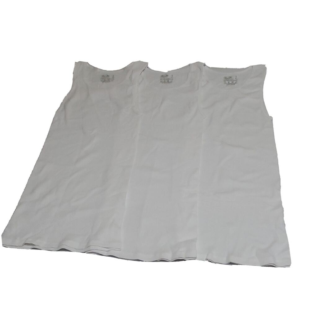 Fruit of the Loom Men's A-Shirt 3 Pack, White, Size S/P/CH